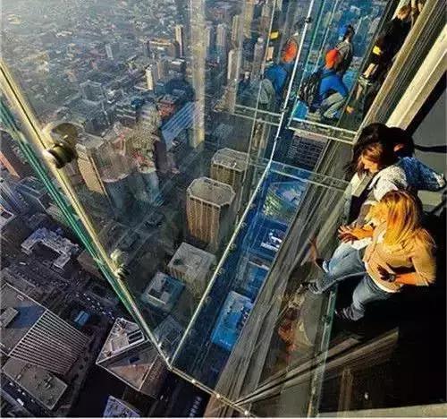 空中玻璃走廊美国,芝加哥观光层美国
