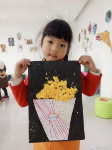 ​小上的创意美术画，每周一次，各种创意，各有千秋吧