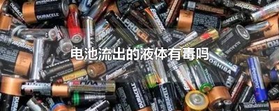 ​电池流出的液体有毒吗