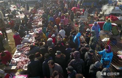 沈阳:航拍百年蒲河大集