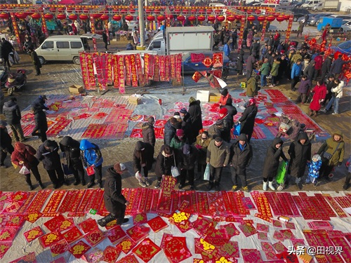 沈阳:航拍百年蒲河大集