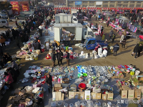 沈阳:航拍百年蒲河大集