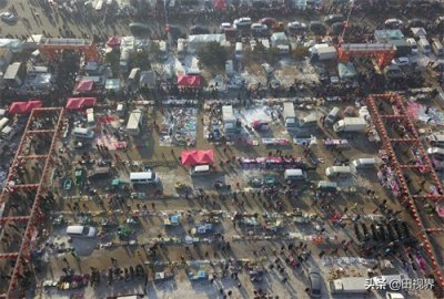 ​沈阳：航拍百年蒲河大集