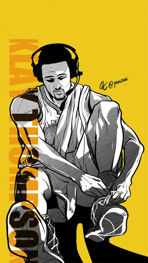 这样的汤神有人爱吗？分享克莱汤普森高清手机壁纸、桌面壁纸海报